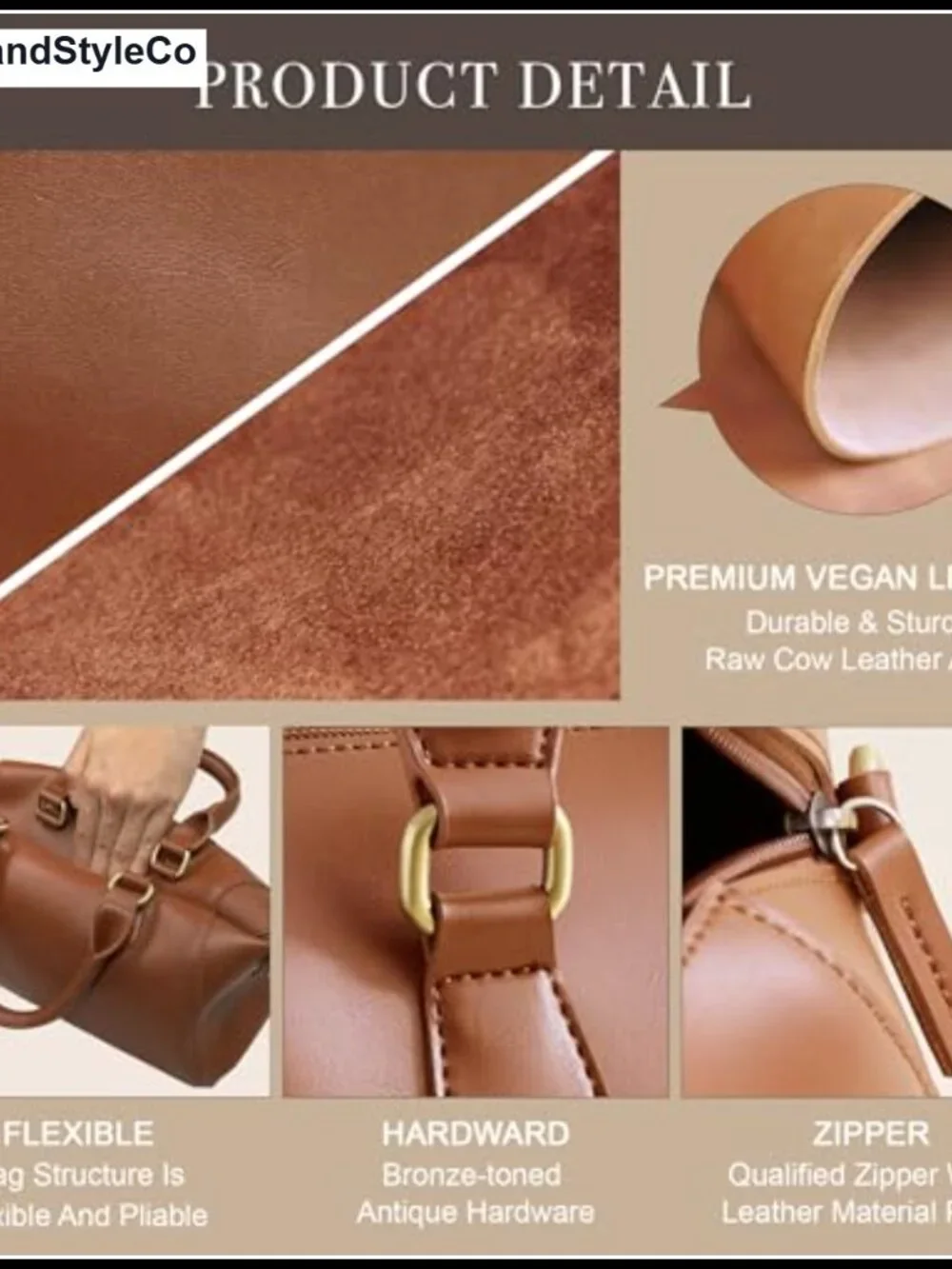 Vegan Leather Vintage Top Handle Satchel Purse